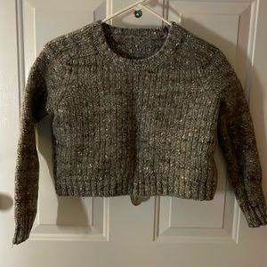Like new! Gray Crew Neck THICK Sweater